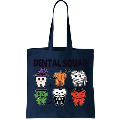 Dental Squad Halloween Cute Spooky Teeth Costume Dentist Tote Bag