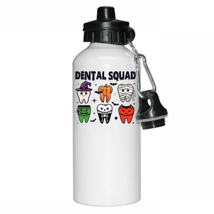 Dental Squad Halloween Cute Spooky Teeth Costume Dentist Aluminum Water Bottle