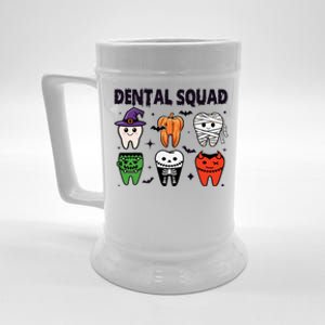 Dental Squad Halloween Cute Spooky Teeth Costume Dentist Beer Stein