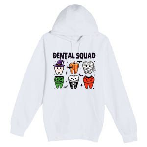 Dental Squad Halloween Cute Spooky Teeth Costume Dentist Premium Pullover Hoodie