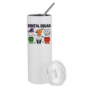 Dental Squad Halloween Cute Spooky Teeth Costume Dentist Stainless Steel Tumbler