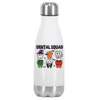 Dental Squad Halloween Cute Spooky Teeth Costume Dentist Stainless Steel Insulated Water Bottle