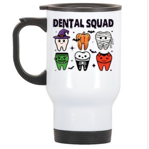 Dental Squad Halloween Cute Spooky Teeth Costume Dentist Stainless Steel Travel Mug