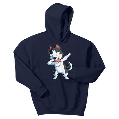 Dabbing Siberian Husky Dog Lover Dab Funny Gifts Kids Hoodie