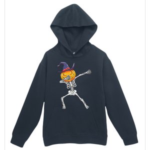 Dabbing Skeleton Halloween Pumpkin Cute Gift Urban Pullover Hoodie