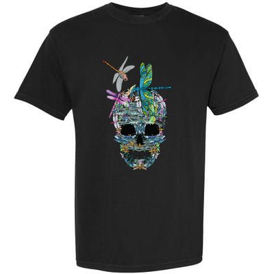 Dragonfly Skull Halloween Costume Fun and Unique Family Outfit Garment-Dyed Heavyweight T-Shirt