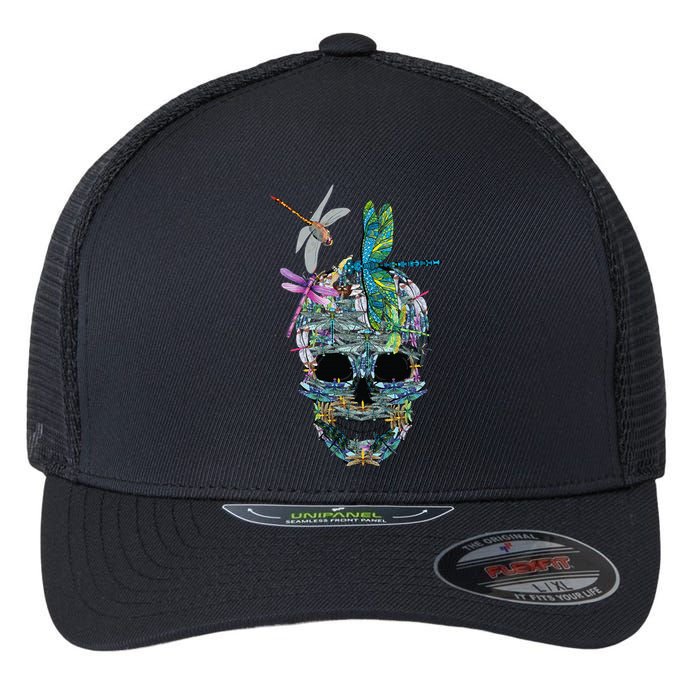 Dragonfly Skull Halloween Costume Fun and Unique Family Outfit Flexfit Unipanel Trucker Cap