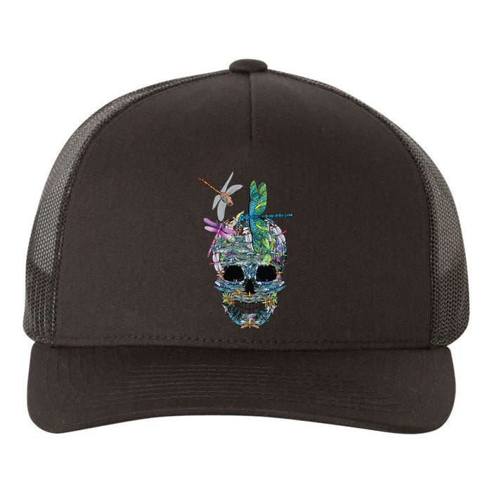 Dragonfly Skull Halloween Costume Fun and Unique Family Outfit Yupoong Adult 5-Panel Trucker Hat