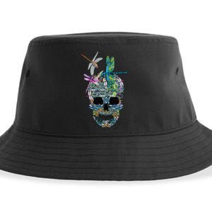 Dragonfly Skull Halloween Costume Fun and Unique Family Outfit Sustainable Bucket Hat