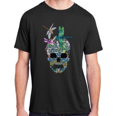 Dragonfly Skull Halloween Costume Fun and Unique Family Outfit Adult ChromaSoft Performance T-Shirt