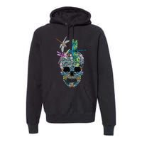 Dragonfly Skull Halloween Costume Fun and Unique Family Outfit Premium Hoodie