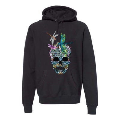 Dragonfly Skull Halloween Costume Fun and Unique Family Outfit Premium Hoodie