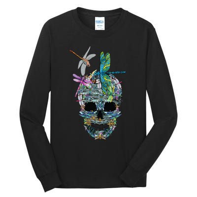 Dragonfly Skull Halloween Costume Fun and Unique Family Outfit Tall Long Sleeve T-Shirt