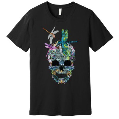 Dragonfly Skull Halloween Costume Fun and Unique Family Outfit Premium T-Shirt