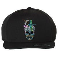 Dragonfly Skull Halloween Costume Fun and Unique Family Outfit Wool Snapback Cap