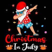 Dabbing Santa Hawaiian Xmas Summer Christmas In July City Backpack