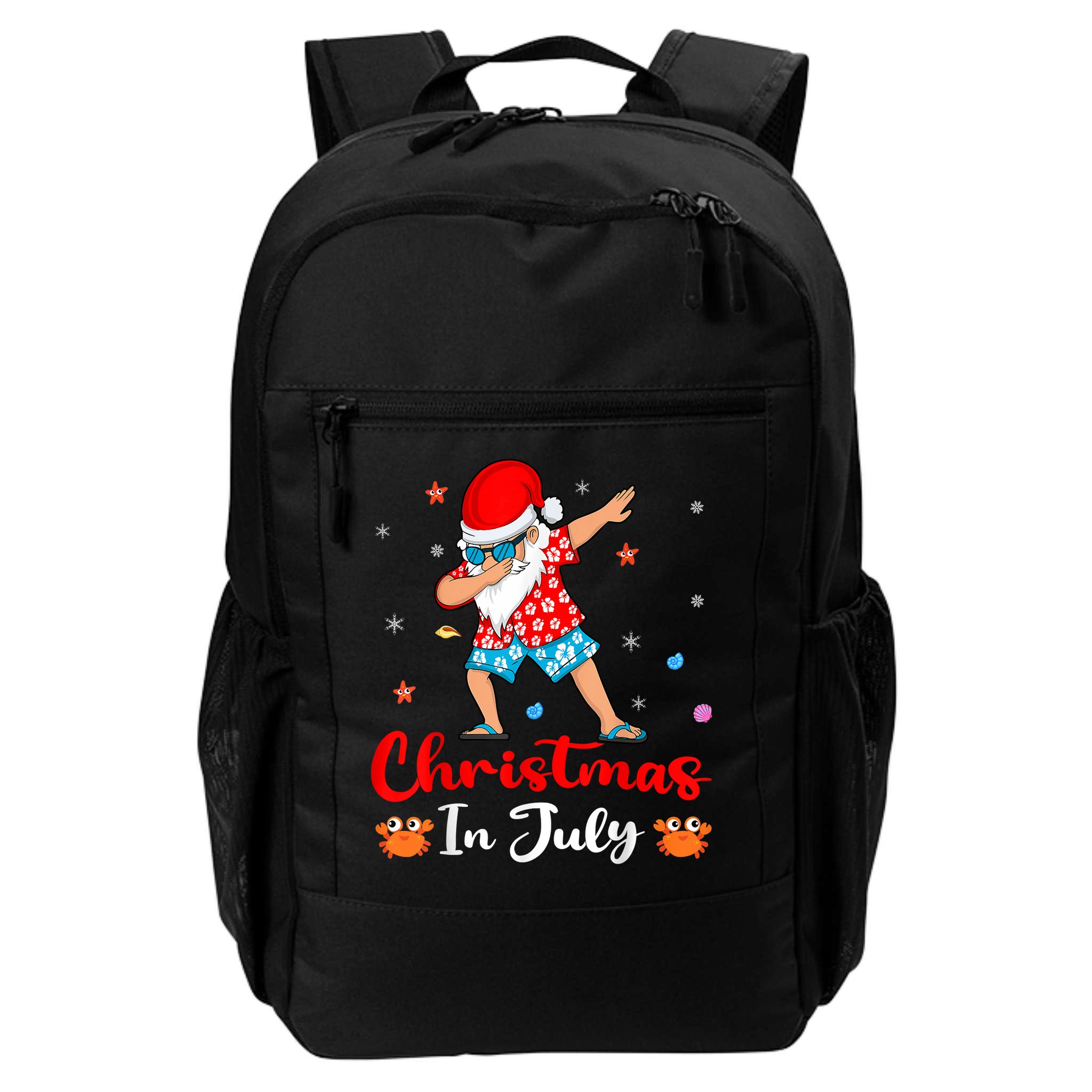 Dabbing Santa Hawaiian Xmas Summer Christmas In July Backpack