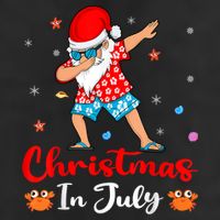 Dabbing Santa Hawaiian Xmas Summer Christmas In July Beanie