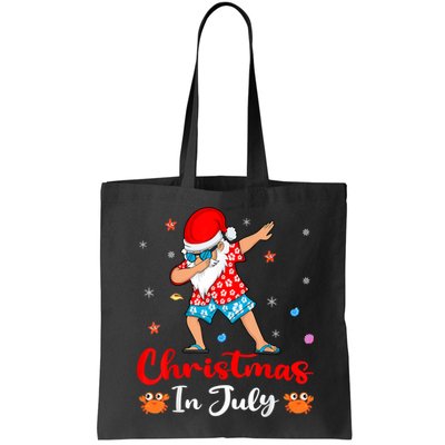Dabbing Santa Hawaiian Xmas Summer Christmas In July Bag