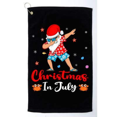 Dabbing Santa Hawaiian Xmas Summer Christmas In July Golf Towel