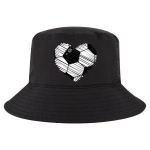 Distressed Soccer Heart Cool Comfort Performance Bucket Hat