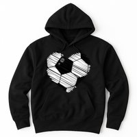 Distressed Soccer Heart Hoodie