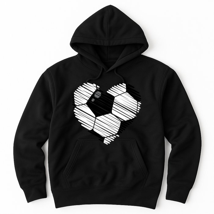 Distressed Soccer Heart Hoodie