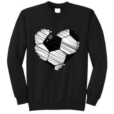 Distressed Soccer Heart Sweatshirt