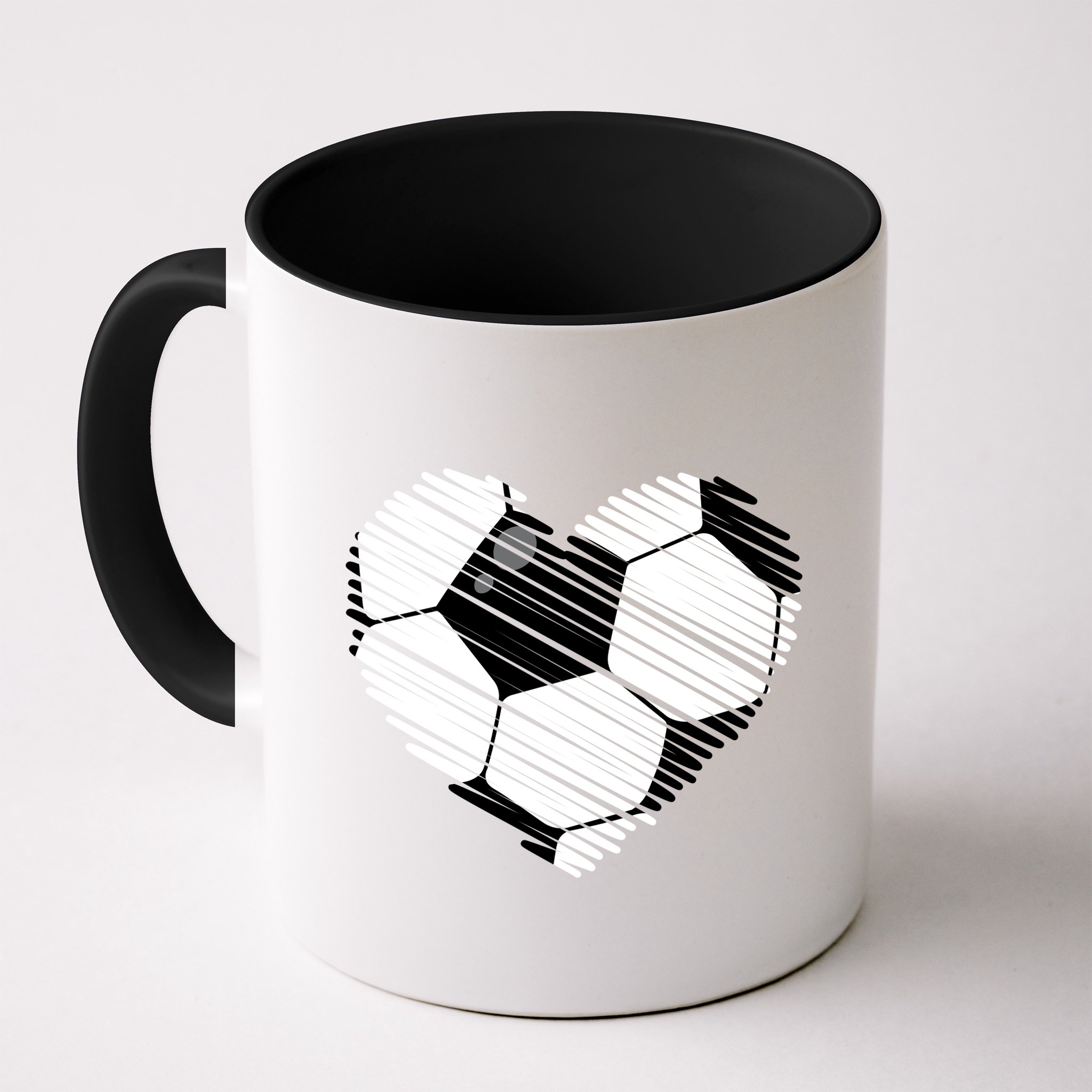 Distressed Soccer Heart Mug
