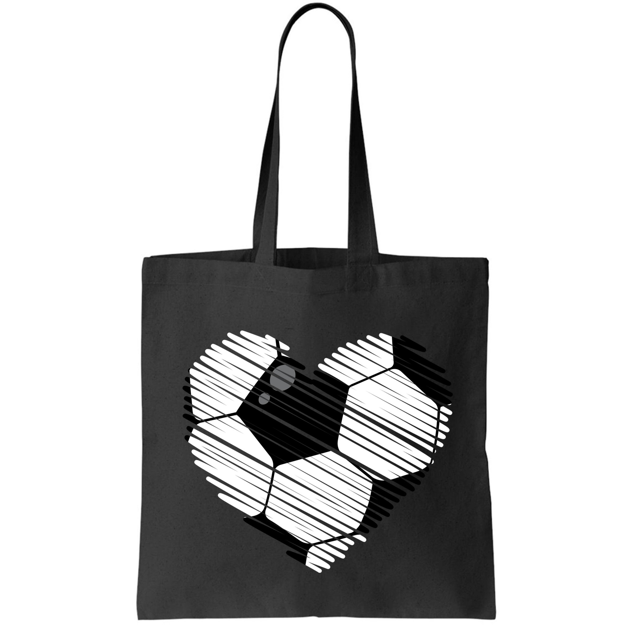 Distressed Soccer Heart Bag