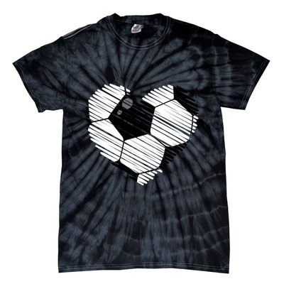Distressed Soccer Heart Tie-Dye T-Shirt