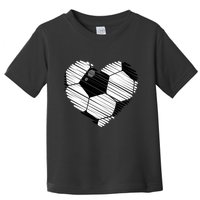 Distressed Soccer Heart Toddler T-Shirt