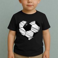 Distressed Soccer Heart Toddler T-Shirt