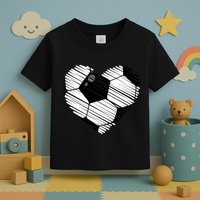 Distressed Soccer Heart Toddler T-Shirt