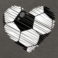 Distressed Soccer Heart Cotton Canvas Backpack