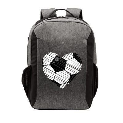 Distressed Soccer Heart Vector Backpack