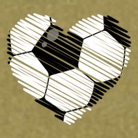 Distressed Soccer Heart Garment-Dyed Women's Muscle Tee