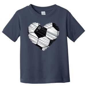 Distressed Soccer Heart Toddler T-Shirt