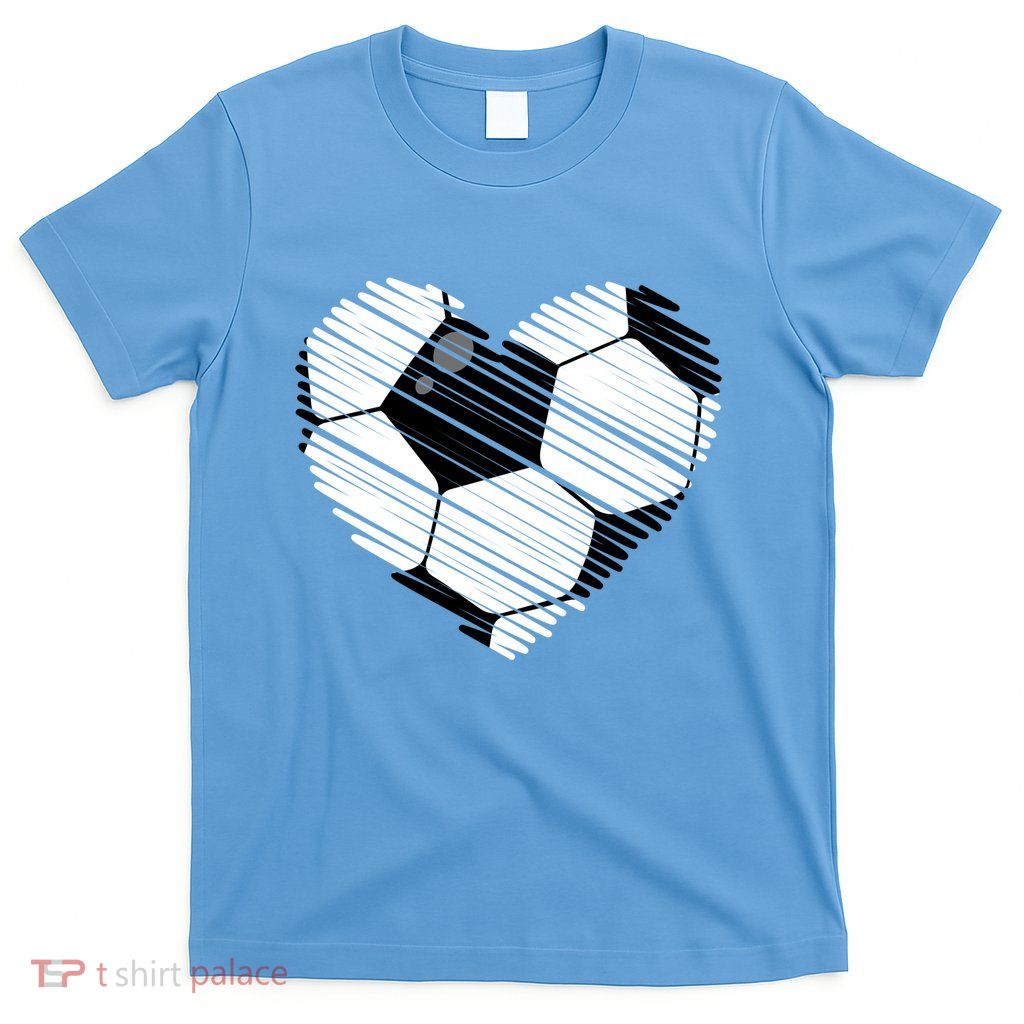 Distressed Soccer Heart T-Shirt