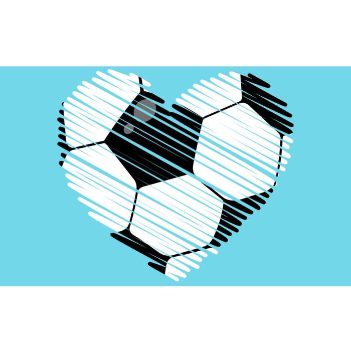 Distressed Soccer Heart Bumper Sticker