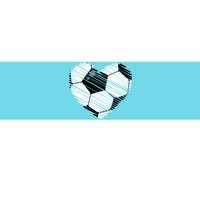 Distressed Soccer Heart Bumper Sticker