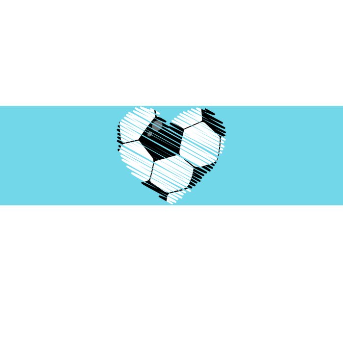 Distressed Soccer Heart Bumper Sticker