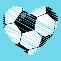 Distressed Soccer Heart Poster