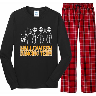 Dancing Skeletons Halloween Dancing Team Long Sleeve Pajama Set