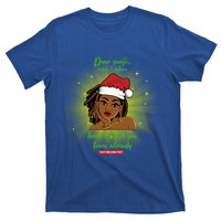 Dear Santa How Much Do You Know Black Mrs Claus Christmas Gift T-Shirt