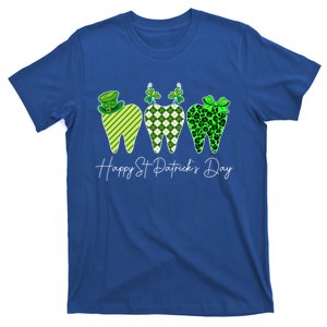 Dental Squad Happy St Patricks Day Lucky Dental Leopard Gift T-Shirt