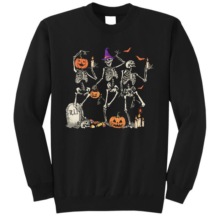 Dancing Skeleton Happy Halloween Skull Sweatshirt