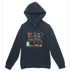 Dancing Skeleton Happy Halloween Skull Urban Pullover Hoodie