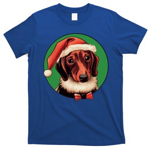 Dachshund Santa Hat Doxie Christmas Gift T-Shirt