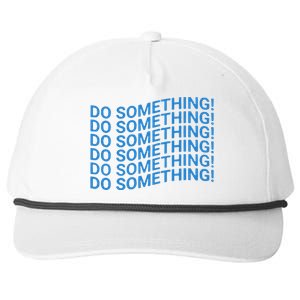 Do Something Harris Waltz Walz 2024 Presidential Election Snapback Five-Panel Rope Hat